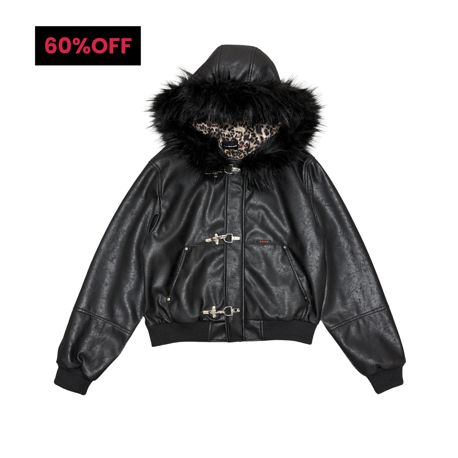 9/S PROJECT レザー ファー フード ジャケット ファイヤーマン FIREMAN JACKET - BLACK – 9/S PROJECT