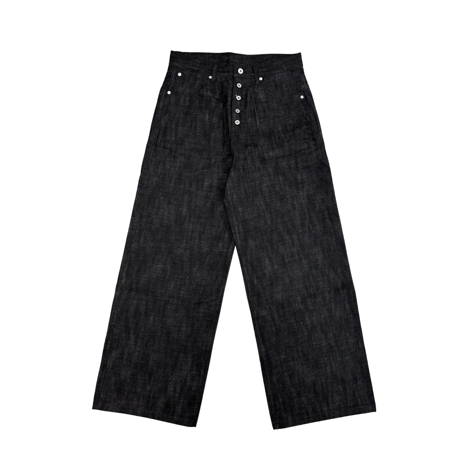 BUTTON FLY DENIM - BLACK – 9/S PROJECT