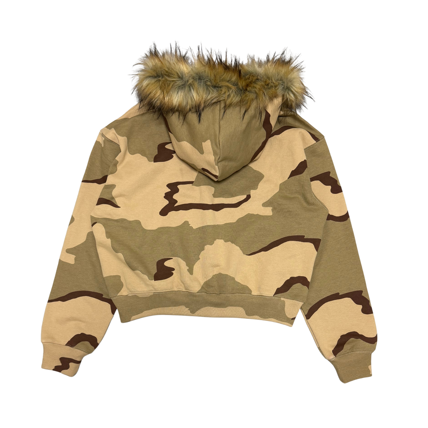 FUR ZIP HOODIE - DESERT CAMO