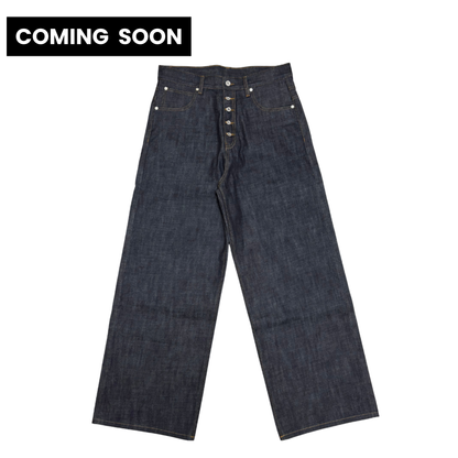 BUTTON FLY DENIM - INDIGO | RESTOCK: NOVEMBER 22th (SAT) 9PM JST.
