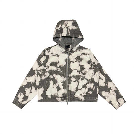 DENIM HOODIE - BLEACH
