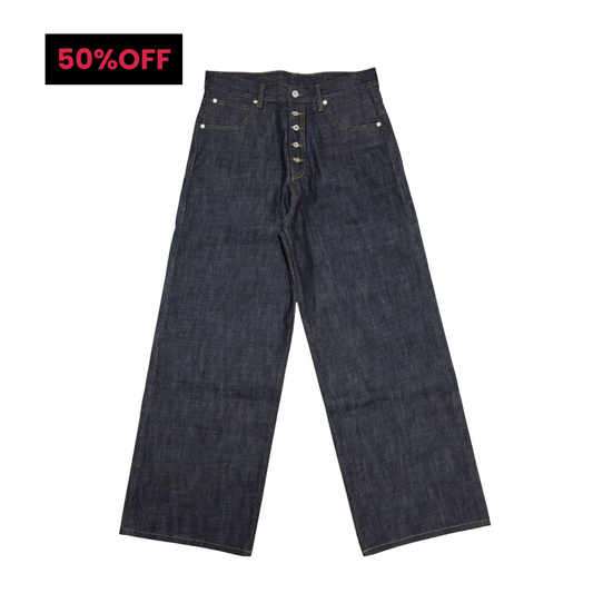 BUTTON FLY DENIM - INDIGO