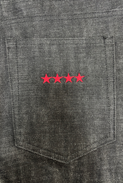 BUTTON FLY DENIM - BLACK